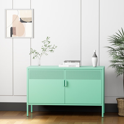 Crédence de rangement l 39,37 po avec foyer Kaloni