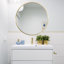 Baum Nordic Round Bathroom Framed Mirror Wall Hanging-1770334506-1843519675