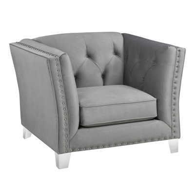 Shept Mallet Velvet Armchair