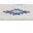 Strathearn Blue and Ivory Southwestern Runner Rug-860181576
