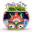 Pot à fleurs vert Talavera Baul-50392052
