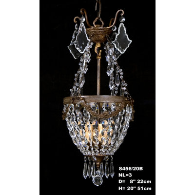 Cowie 3 - Light Crystal Chandelier