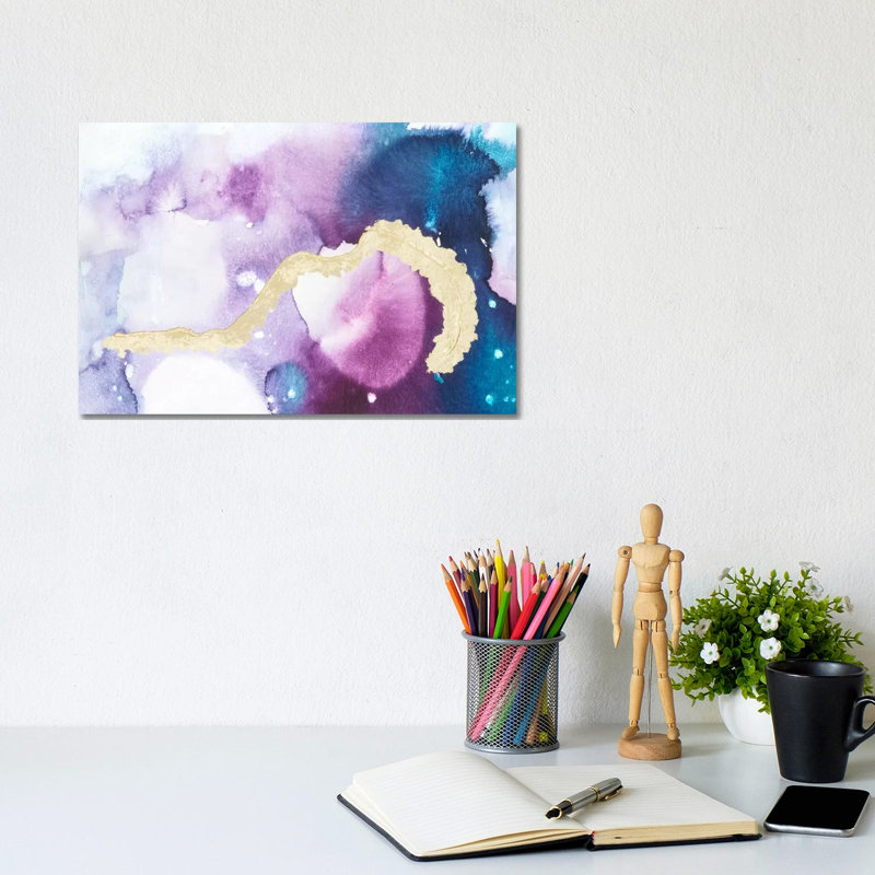 Ice Crystals VII by Joyce Combs - Wrapped Canvas Painting, 20.32 cm H x 30.48 cm W