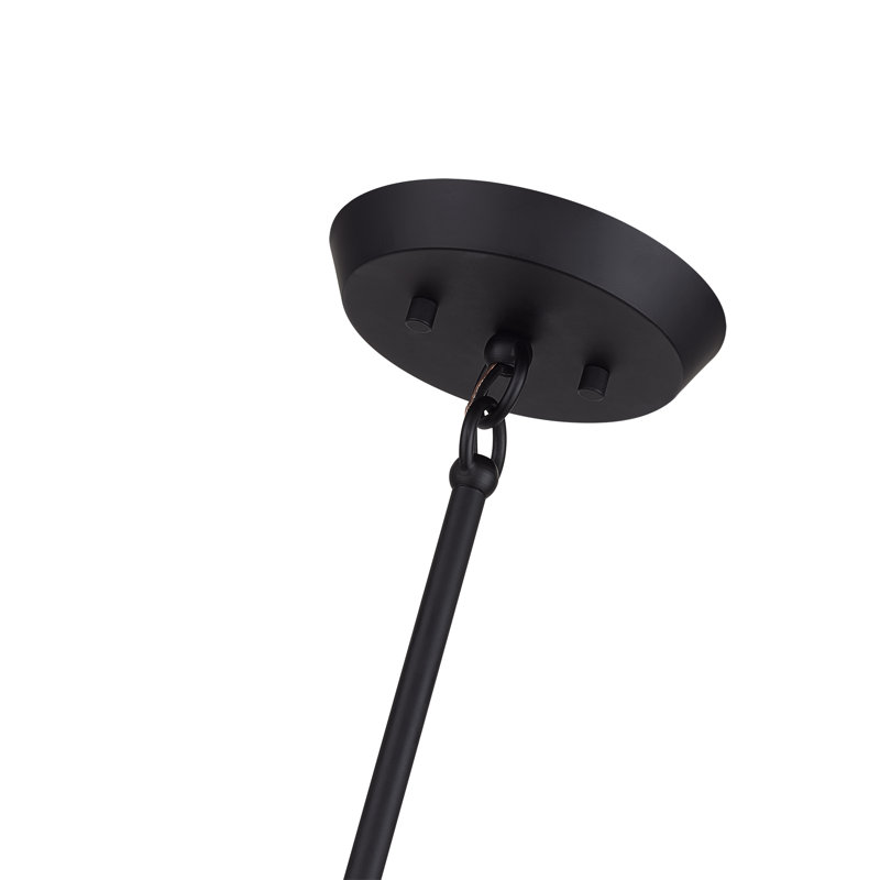 10 Light Black Medium Chandelier