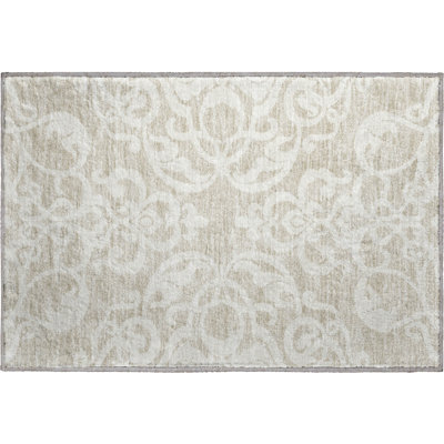 Premium Machine Washable Prisco Beige Rug