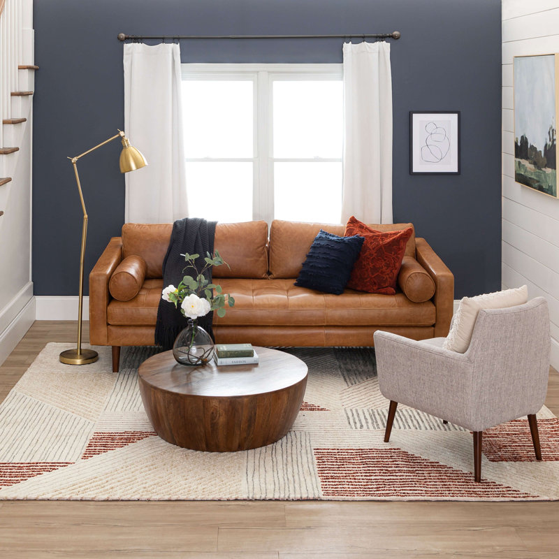 Scott Living by Drew and Jonathan Central Valley  Area Rug, Red, Rectangle 5'3" x 7'10" 