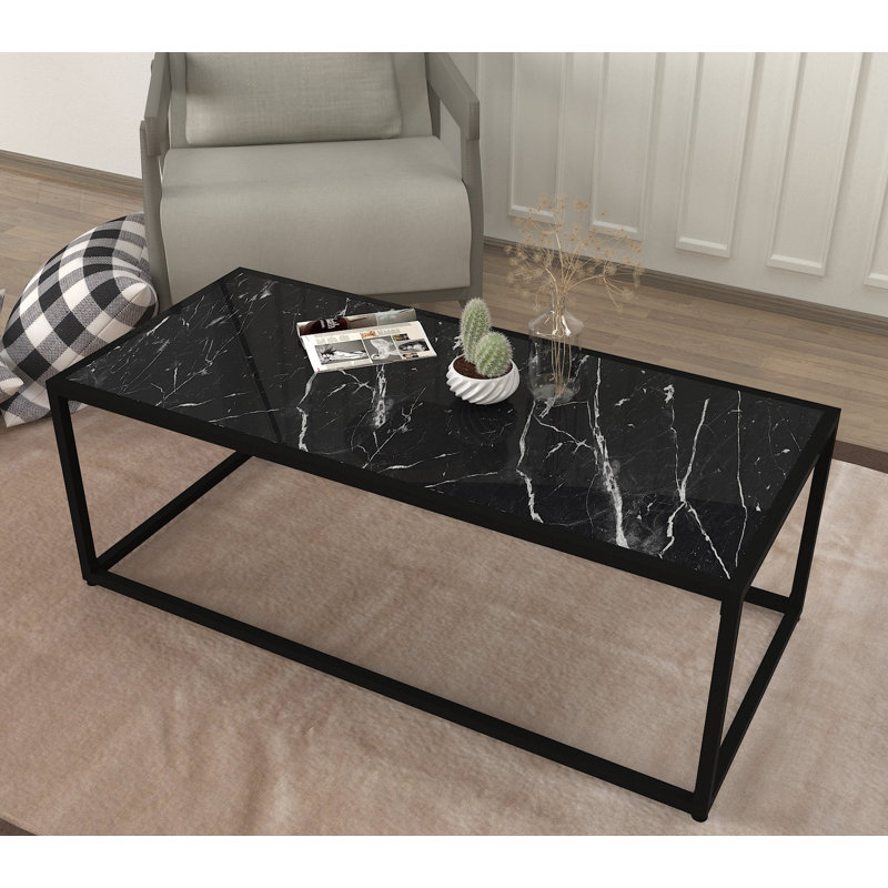 Coffee Table, Black Marble
