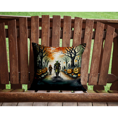 More Spooky Halloween Other/No Pattern Polyester Indoor/Outdoor Throw Pillow