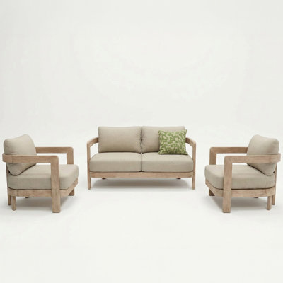 Tatania FSC 1 EVORA 4-Seater Wood Lounging Set with Coffee Table