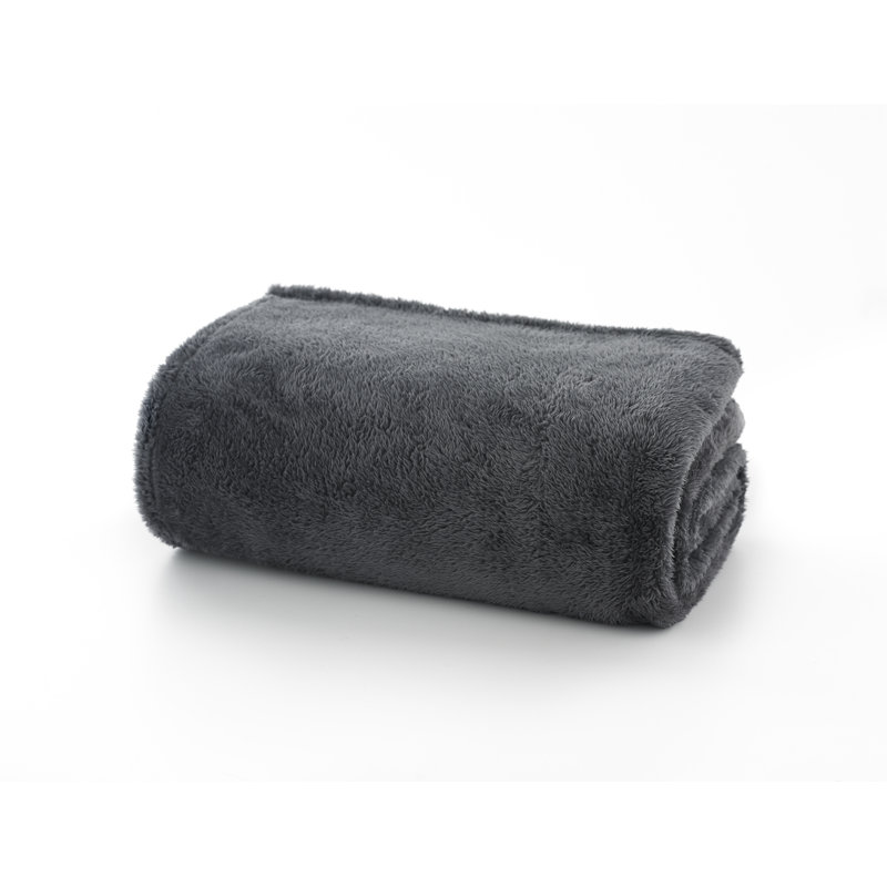 Plain Weave / Muslin Throw Blanket, Charcoal