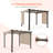 Pergolas d'extérieur 10 pi L 10 pi. Pergola en métal avec auvent