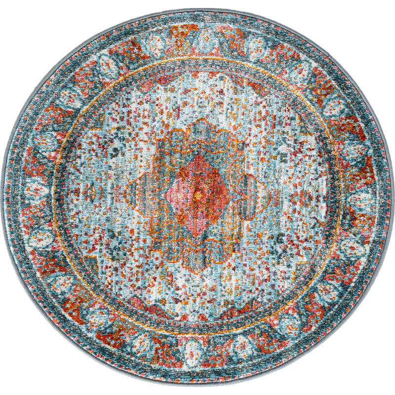 Oriental Indoor Rug, Round 3'3"