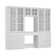 White Desk With 78.7'' H x 94.5'' W Bookcase