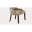 Ensemble de chaises d'appoint en lin beige et espresso vieilli (ensemble de 2)