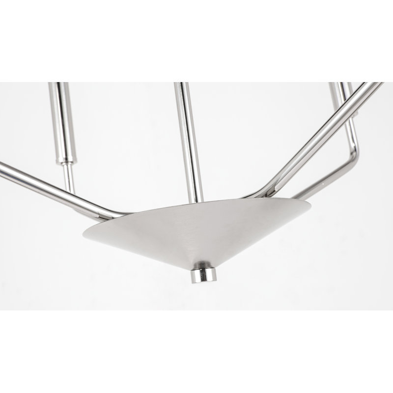 Style bougie classique/traditionnel 4 lumières lustre Venice, Chrome