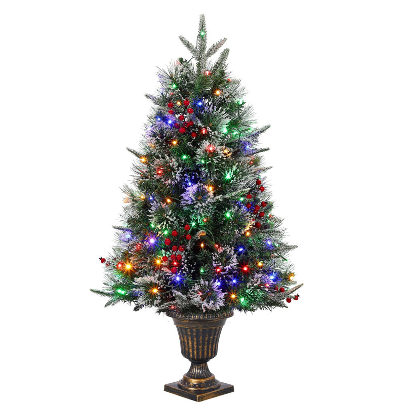 Arbre de Noël 3 pi avec 78 lumières DEL multicolores