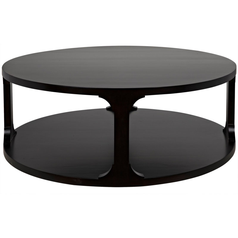 Gimso Solid Wood Coffee Table, Espresso, 17" H x 48" L x 48" W