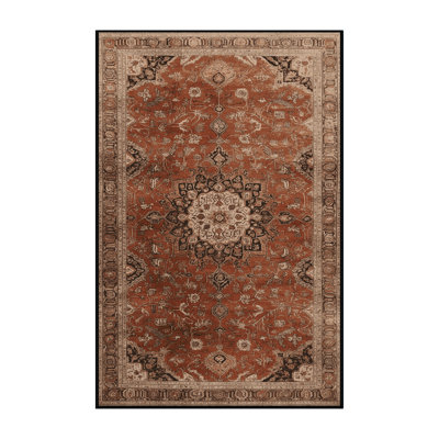 Tapis brun lavable à la machine