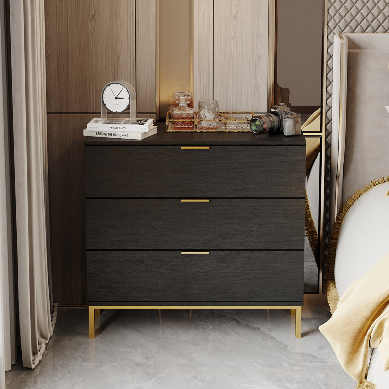 Devizes 31.5'' W Nightstand, Black