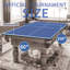 Plateau de conversion de tennis de table pliable et portable de 9 pi de taille moyenne pour jeux d'intérieur, installation et rangement faciles-121089829-121089831