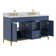 60'' Free Standing Double Bathroom Vanity with Sink and Engineered Stone Top