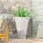 13" X 28.5" Outdoor Modern  Cast Stone Planter, White-123804837-123804836