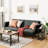 Caiya 81'' Faux Leather Convertible Sofa-168846052