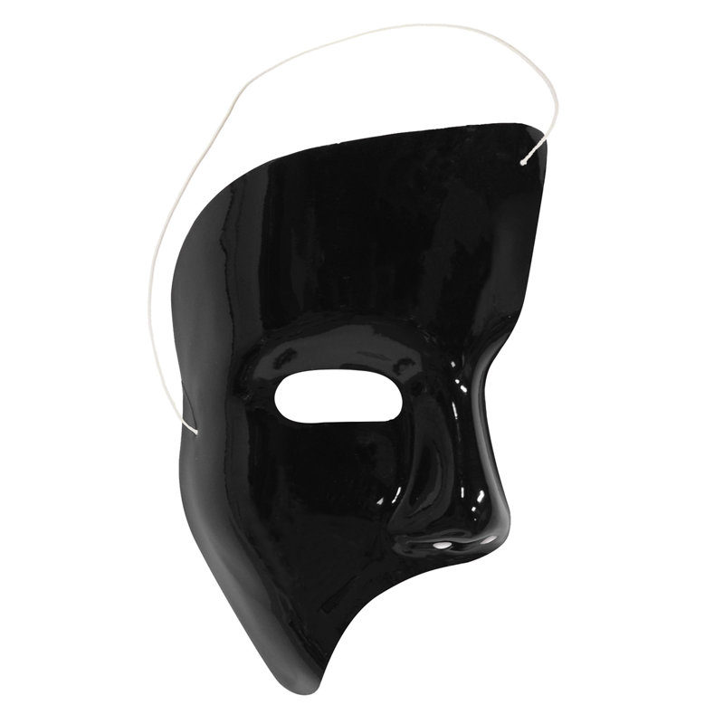 Masque fantôme - paquet de 24, Noir