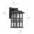 Beacon Square EPMM Textured Black 12-inch 1-Light Outdoor Wall Light with Clear Hammered Glass Shade-93805885-93805884