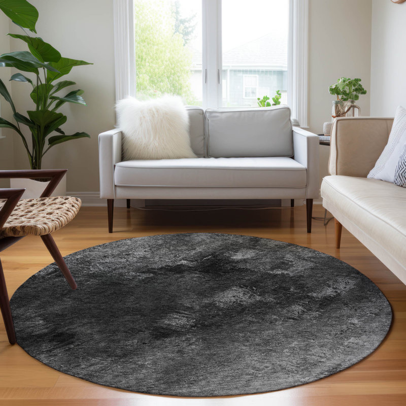 Tapis intérieur / extérieur Fayme, Rond 8 pi