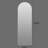 65" X 21" Led Full Length Mirror With Symmetrical Arch, - , Wall Mounted For Dressing Rooms Shatterproof 3 Color Dimmable Lights, Hd Silver Glass, Minimalist Bedrooms
