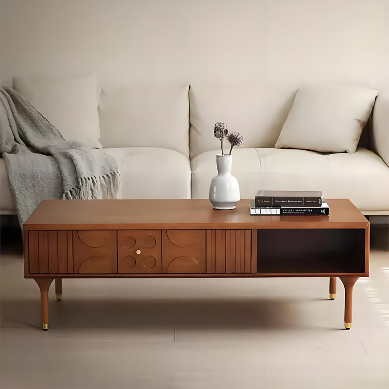 Nouvelle table basse sculptée de style chinois