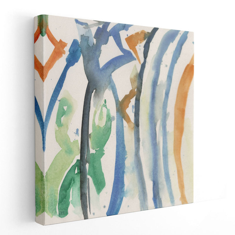 Carreau espagnol I - reproduction d'art sur toile, H 20 po x l 20 po