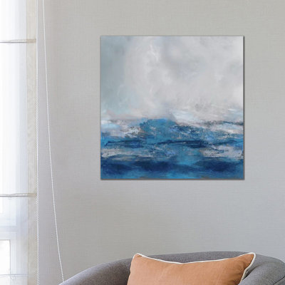Terra In Blues by Jake Messina - Wrapped Canvas Painting