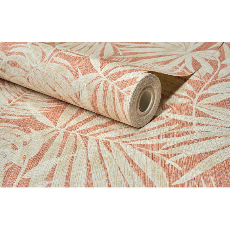 Papier peint Sonny Rust Fronds, Rouge