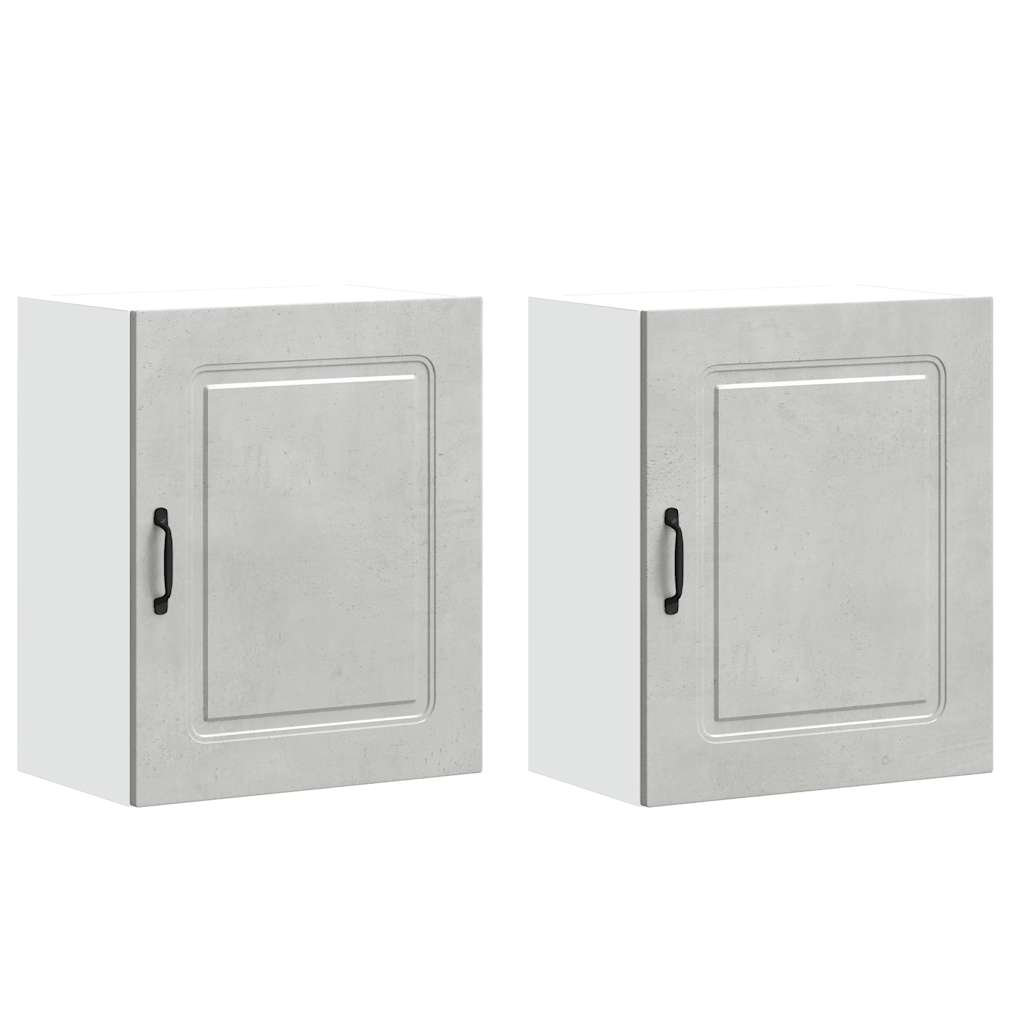 vidaXL Oven Cabinets Kitchen Cabinet Oven Unit 2 pcs Lucca Engineered Wood