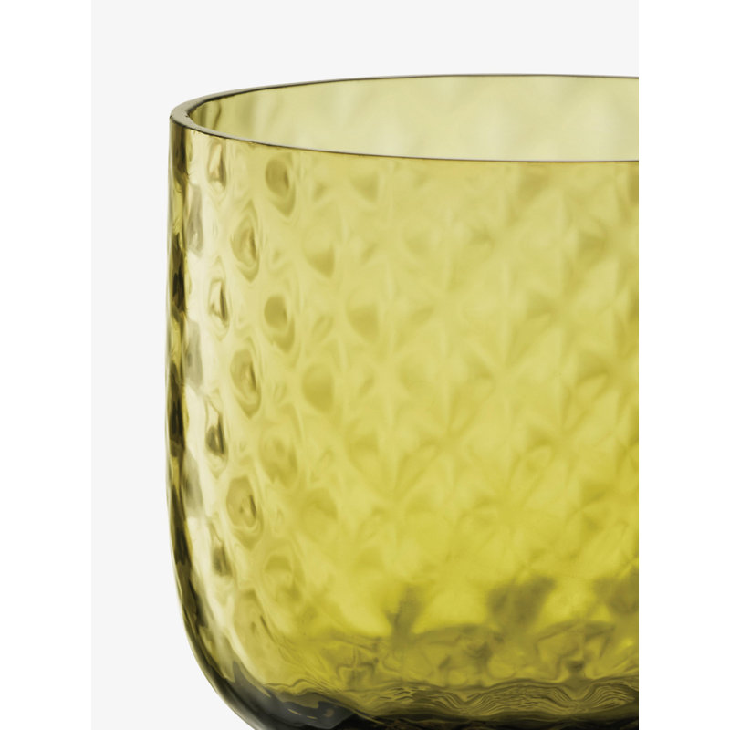 Dapple Handmade Drinking Glass, Woodland Green
