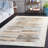 Aninda Ebony Hand Tufted Wool/Cotton Abstract Rug in Blue/Brown-1443852996