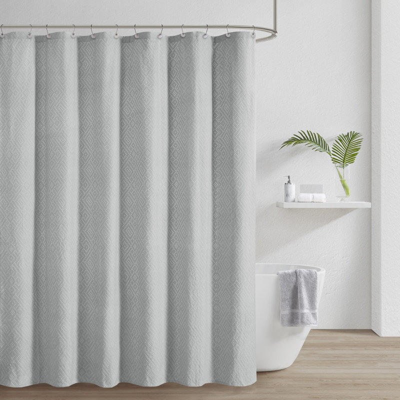 Rideau de douche Matelasse, Gris
