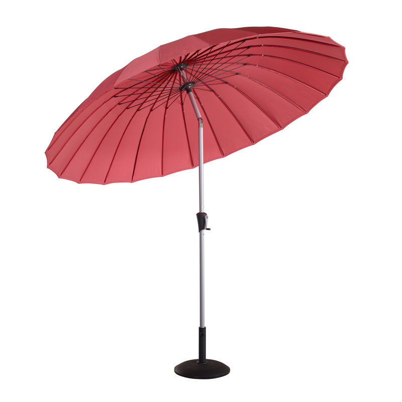 Shanghai 2.7m Traditional Parasol, Coral Red