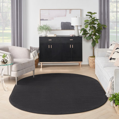 Tapis intérieur / extérieur noir Nourison Essentials