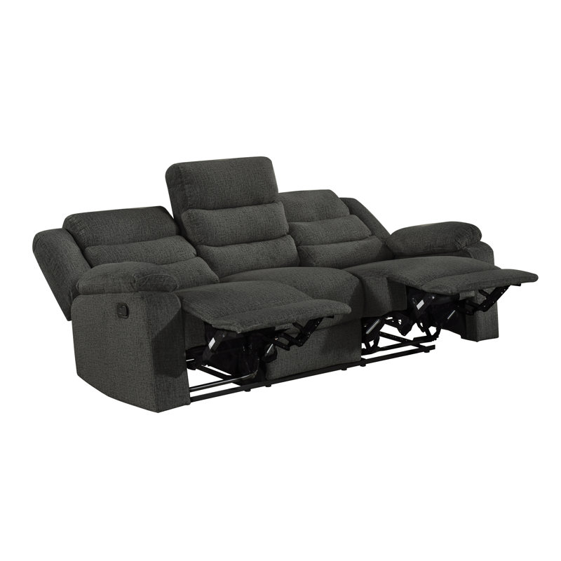 Canapé double inclinable, gris foncé, Dark Grey