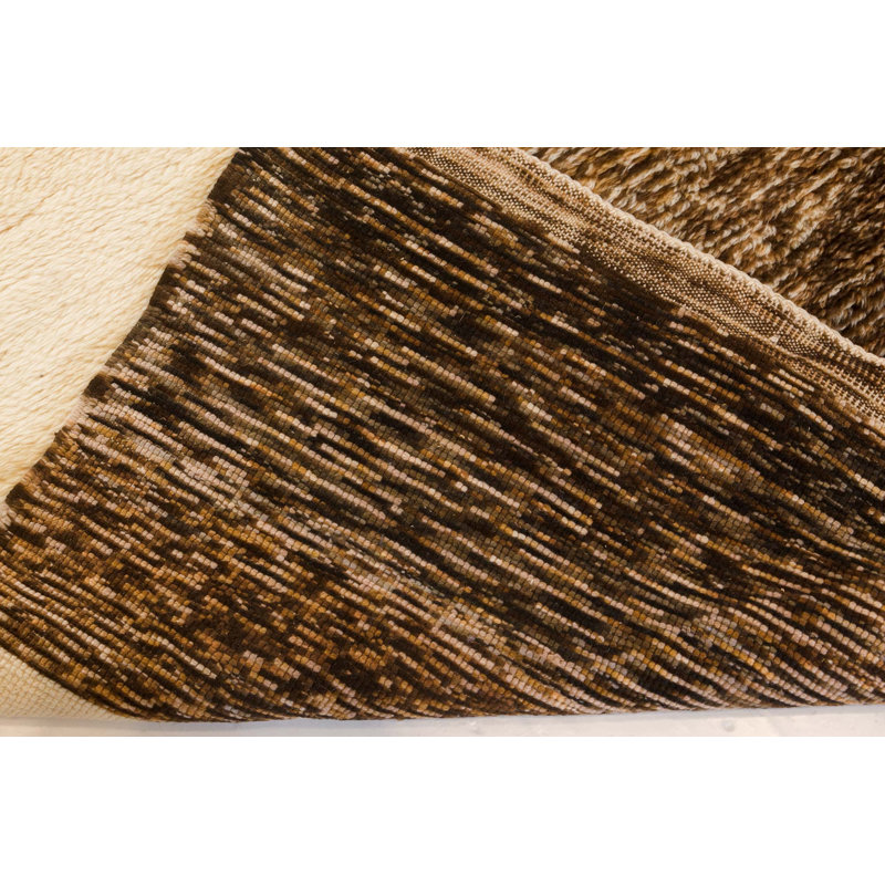 Tapis marocain moderne en laine 8 pi 3 po x 10 pi 6 po