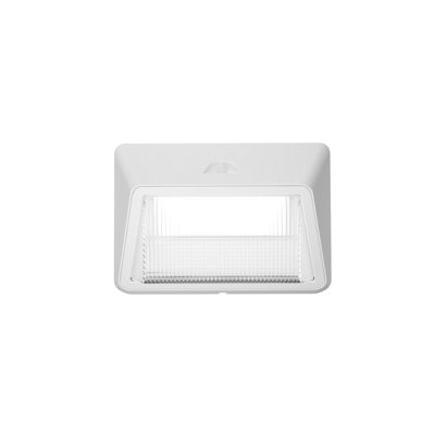 LED Refractor Wall Pack Light, 6,500 Lumens, 4000K, 50W, Outdoor Wall Light, Dusk-to-Dawn, 0-10V Dimmable Wall Lamp - White