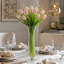 Tall Glass Flower Vase - Decorative Bouquet Display Centrepiece-845836980