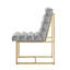 Chaise de salle à manger en velours capitonné Khole-406442939-406442936