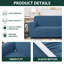 1 Piece Jacquard Spandex Stetch Box Cushion Loveseat Slipcover-1792201725