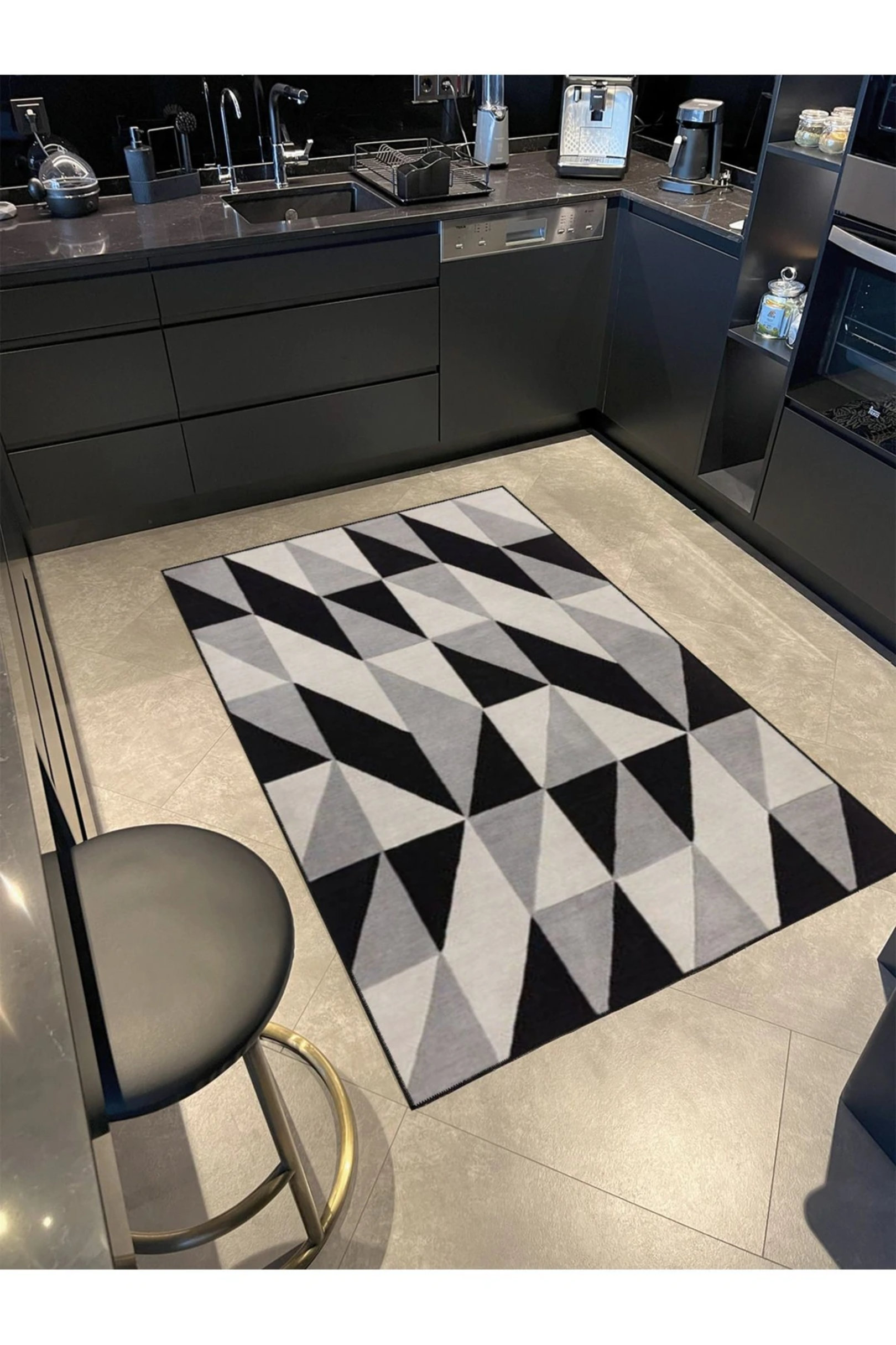 Triangular Carpet Pattern East Urban Home Pastel Painted Woven Carpet With Triangular Striped ...