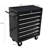 Tool Chest With 6 Drawers And Locking System, Rolling For Workshop - Black Drawer Garage Storage Lock Frame