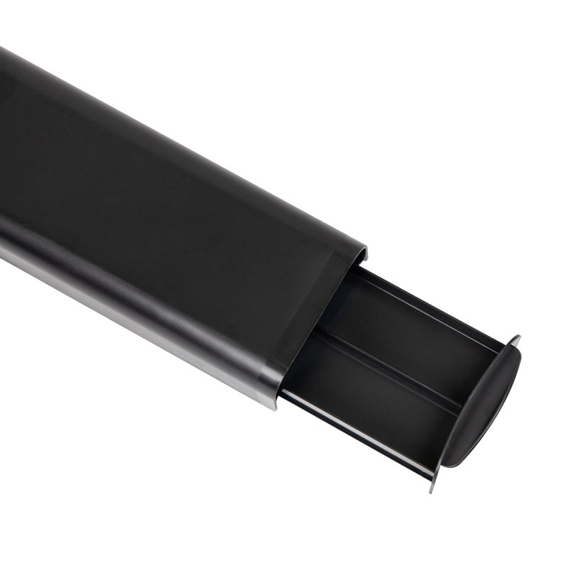Compact Black Plastic Coffee Pod Drawer for 28 Capsules